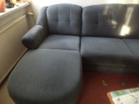 Couch/ Ecksofa, gebraucht, 2,25x1,50 m, blau mit Muster, hoher NP Thüringen - Sonneberg Vorschau