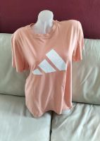 Adidas T-Shirt Logo apricot lachs orange pastell weiß Baumwolle Baden-Württemberg - Schwieberdingen Vorschau