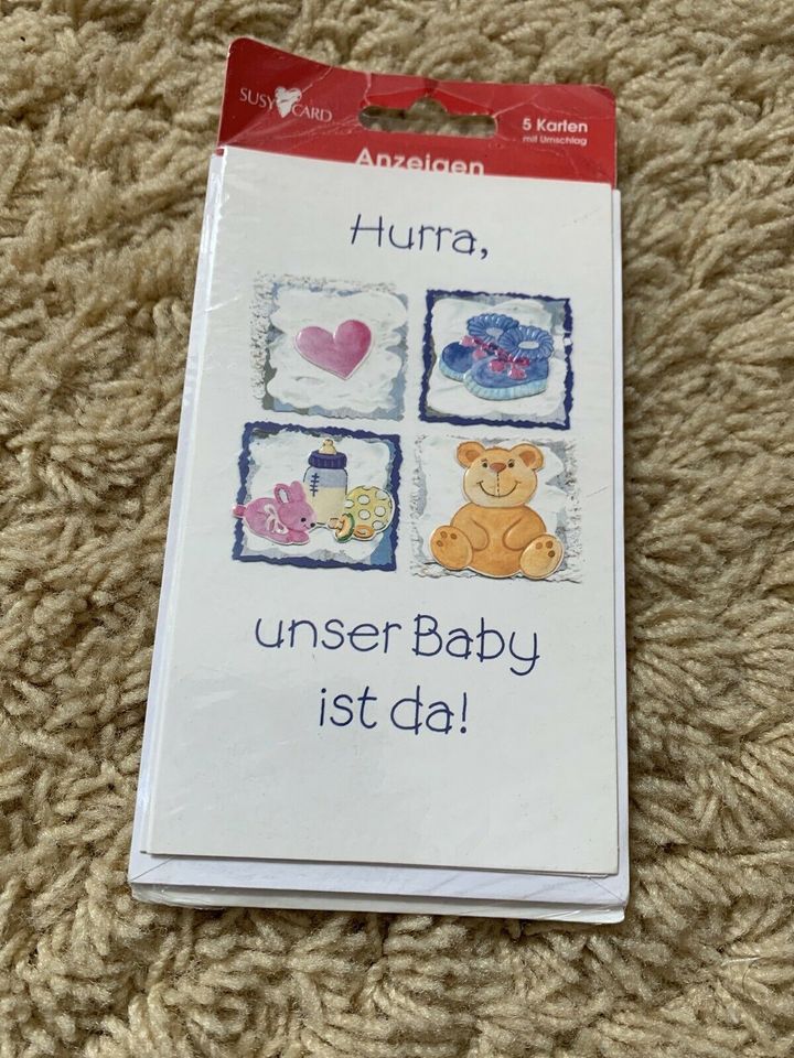 ❤️ 5 neue Karten „Hurra, unser Baby ist da“ ❤️ in Umpferstedt