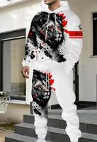 Herren-Set, Kapuzenpullover mit Löwen-Print und Jogginghose Bayern - Kötz Vorschau