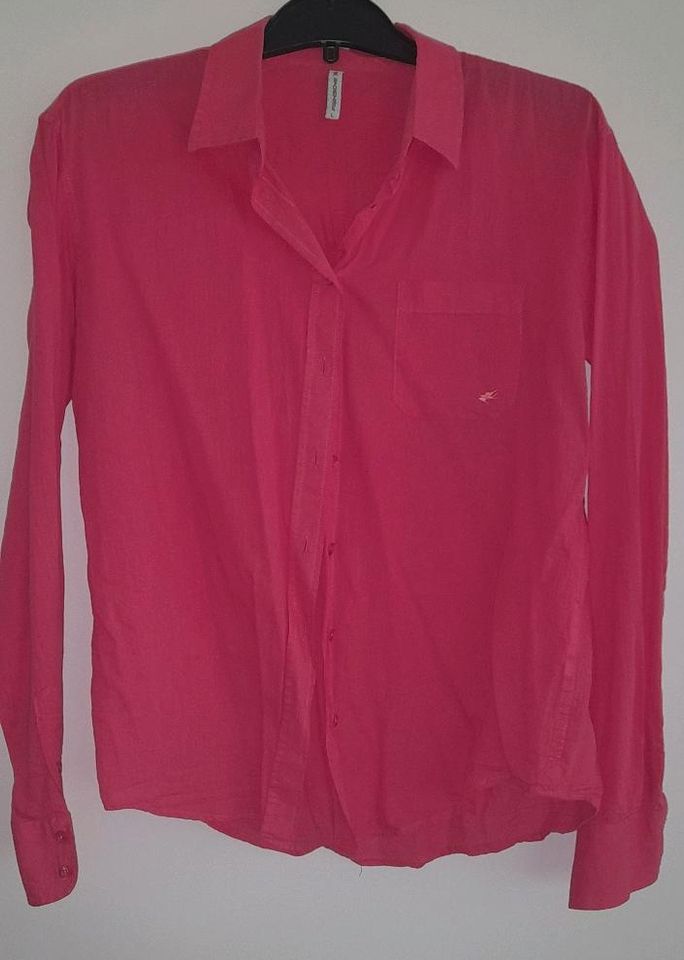 Neu Fishbone dünne Sommer Bluse Pink L 40/42 BW 52cm in Olpe