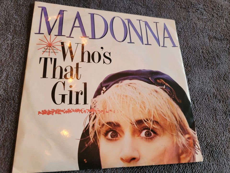 MADONNA Who's that Girl Vinyl Single 1987 in Mudersbach