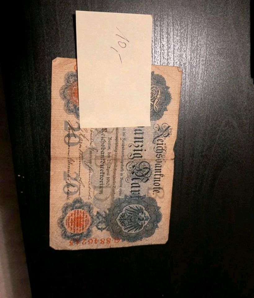 Reichsmark Diverse Banknoten Geldscheine historisch alt Sammler in Hamburg