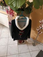 Sweatshirt Schwarz Weihnachten mit Kunstpelz Saarland - Homburg Vorschau