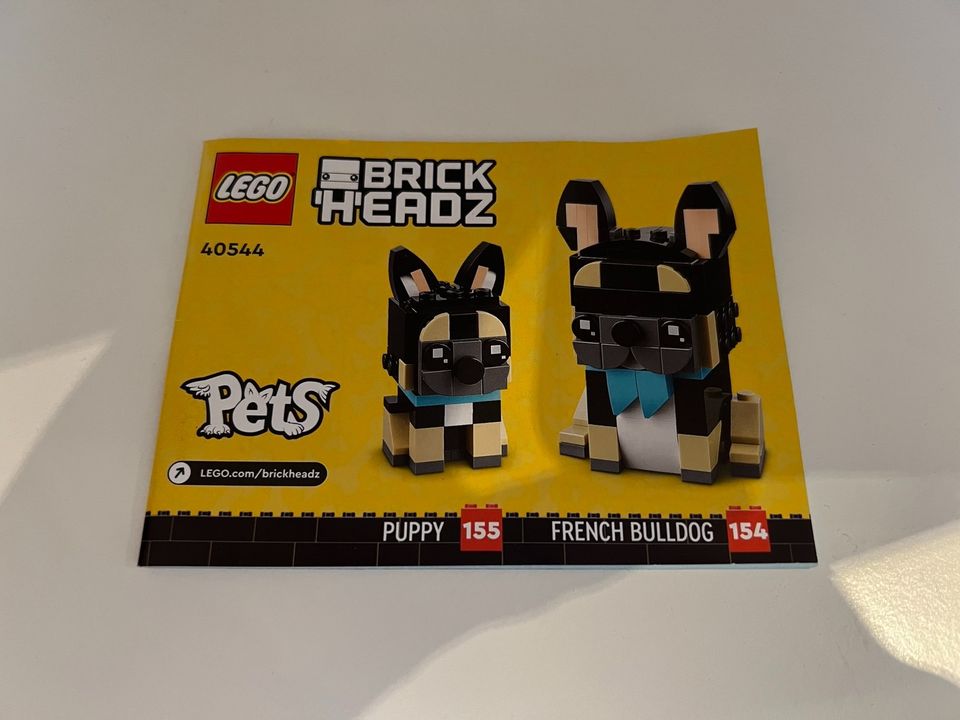 Lego Set 40544 Brickheadz Pets French Bulldog and Puppy in  Nordrhein-Westfalen - Bottrop, Lego & Duplo günstig kaufen, gebraucht oder  neu