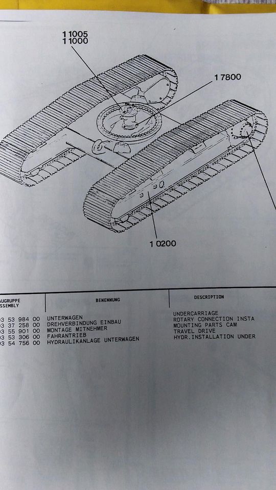 Liebherr Bagger R932 Litr. Ersatzteilliste u.Betriebsanleitung in Freising