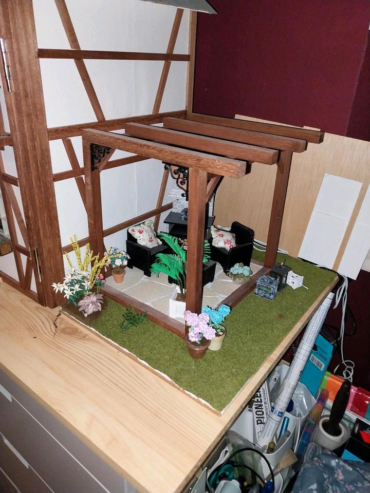 verl bis 1.7Puppenstube/Dorfpuppenhaus fertig gebaut 1:12 in Stafstedt