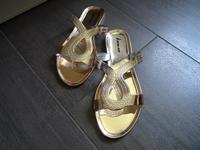 elegante Sandalen goldfarben Gr. 40 von Kamoa Dresden - Südvorstadt-Ost Vorschau