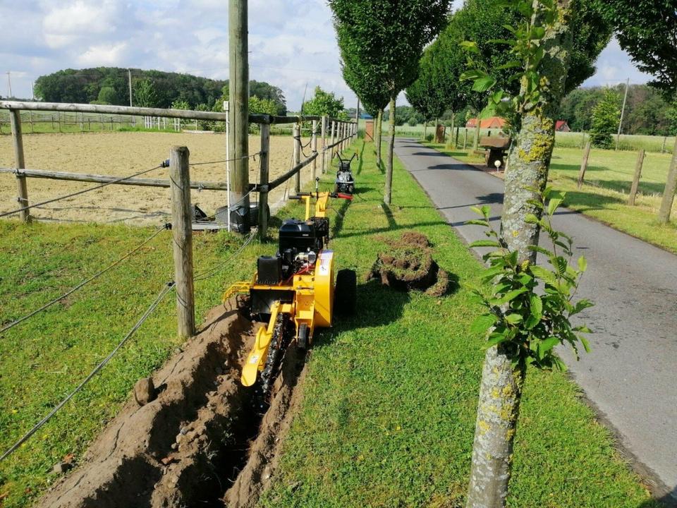 Grabenfräse vermieten mieten leihen Bewässerung Kabel Bagger in Havixbeck