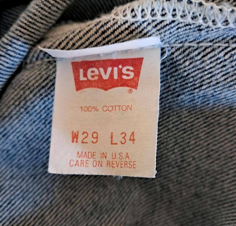 Levis 501 Shrink To Fit 29/34 Vintage Rarität Made in USA in Hamburg