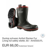 Dunlop Sicherheitsgummistiefel mit Stahlkappe und Fell Schleswig-Holstein - Rehm-Flehde-Bargen Vorschau