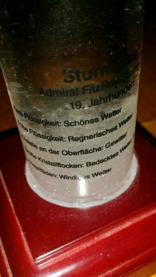 Wetterstation Sturmglas Glas in Schiphorst