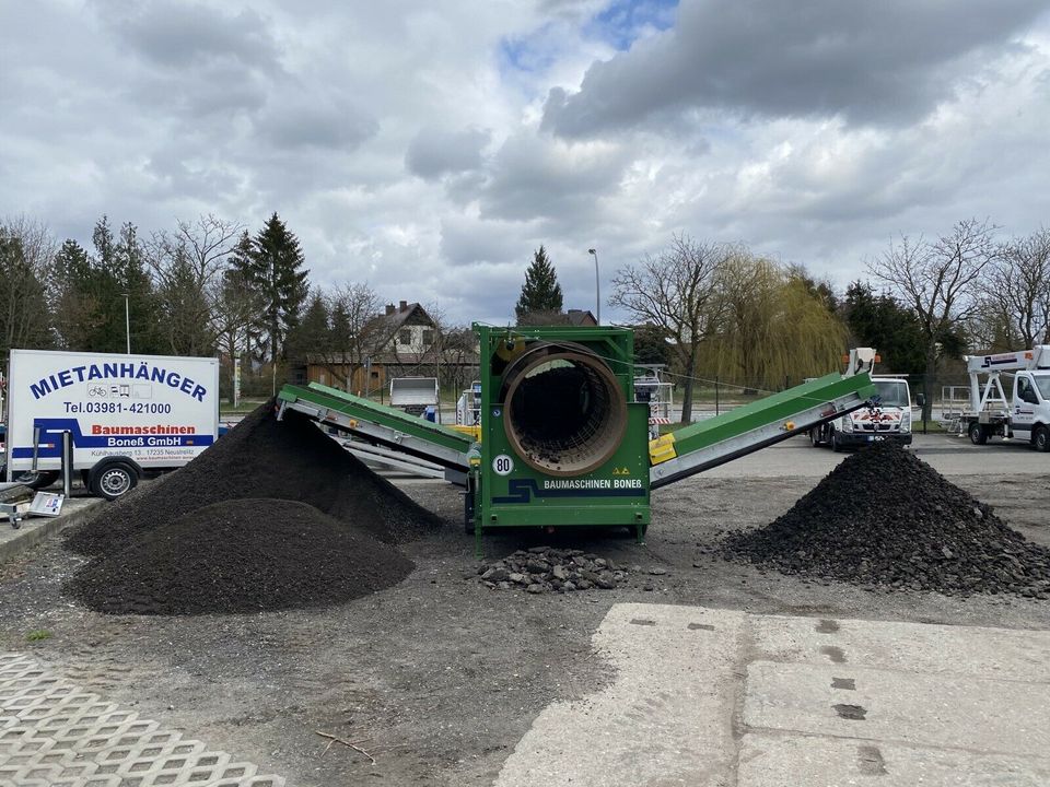 Vermietung im Paket mobile Trommel-Siebanlage MS1600 + Radlader in Neustrelitz