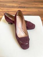 Weinrote Leder Pumps / Ballerinas kl. Absatz Lasocki Gr. 39 Hessen - Eppertshausen Vorschau