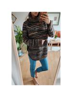 Desigual Pullover Poncho Rollkragen Strick L bunt braun Hessen - Gießen Vorschau
