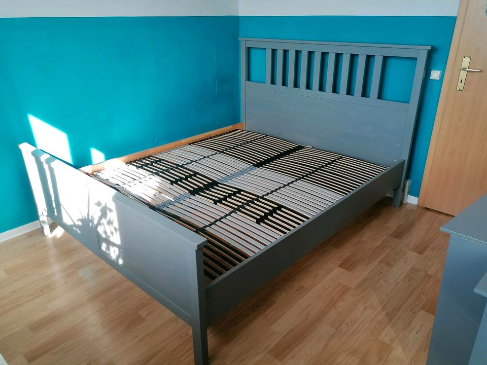 Hemnes Bett 160x200 (ohne Bettkästen) in Rostock