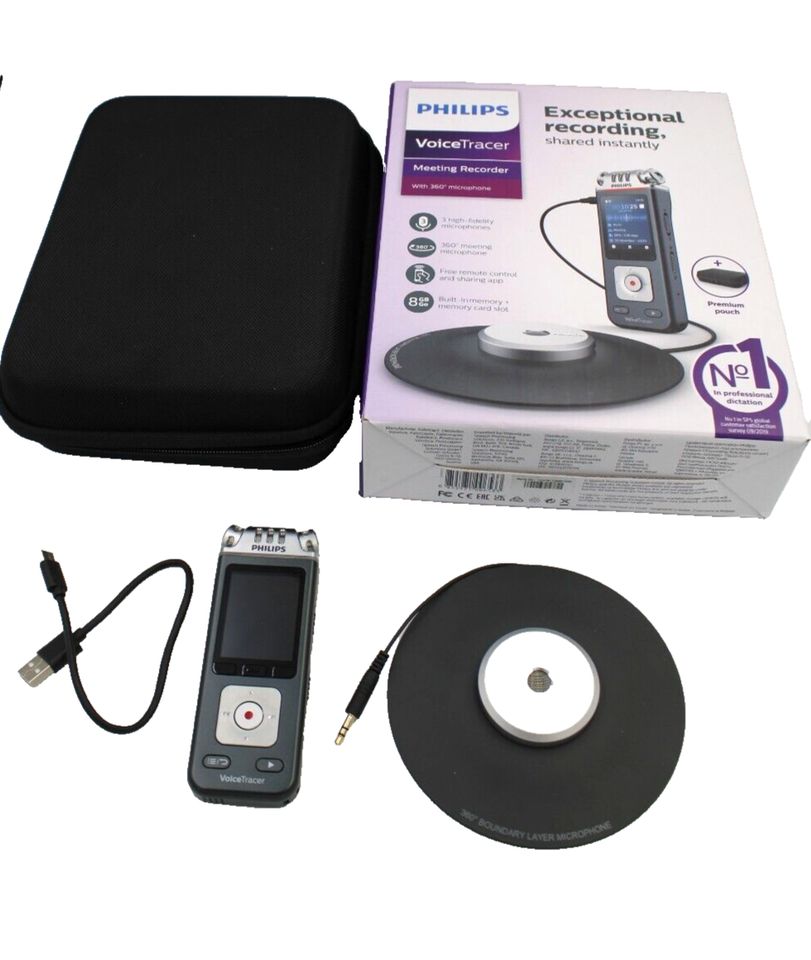 Philips VoiceTracer Audiorecorder Diktiergerät DVT8110 Meeting in Baunatal