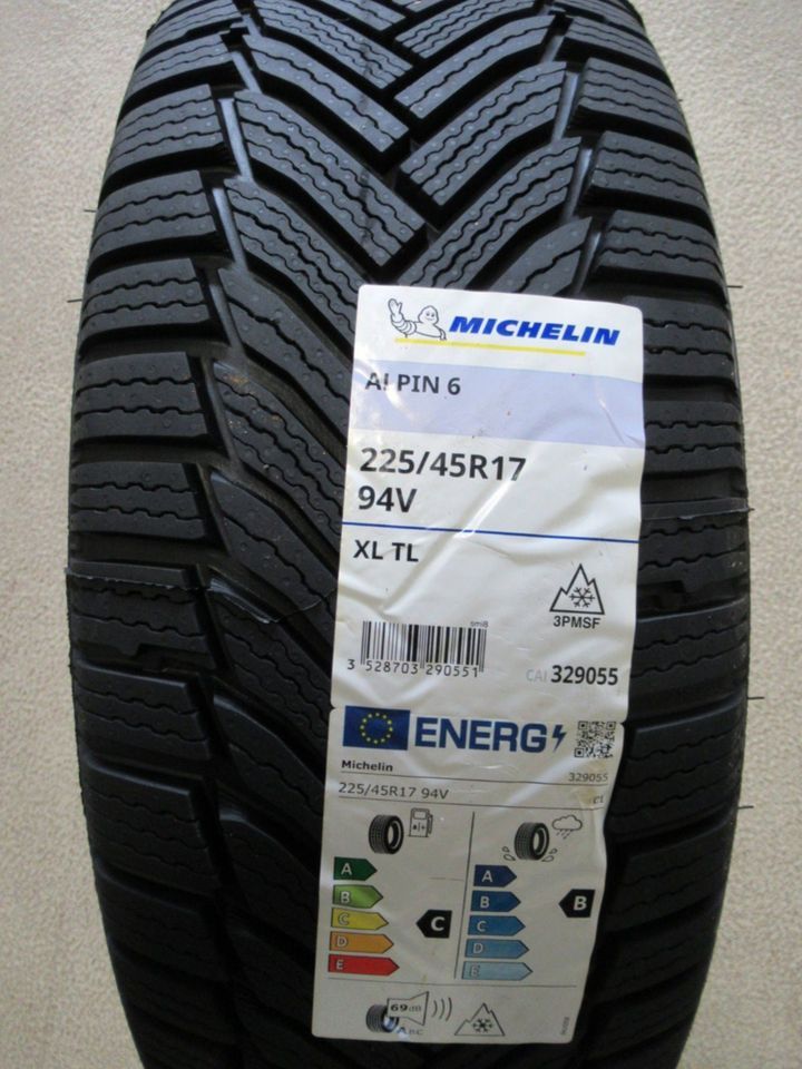 Michelin Alpin 6 - 225/45 R17 94V XL Winterreifen M+S Neu !! in  Rheinland-Pfalz - Ockenheim | Reifen & Felgen | eBay Kleinanzeigen ist  jetzt Kleinanzeigen