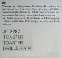 Toaster von Firma SEVERIN Rheinland-Pfalz - Mainz Vorschau