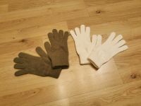 Strick Stoff Handschuhe sand/beige /weiß 7,5-8 gloves Dortmund - Wickede Vorschau