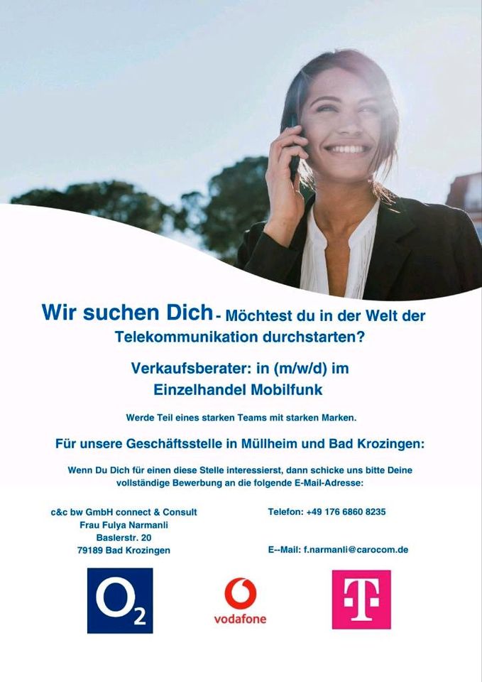 Verkaufsberater Mobilfunk gesucht in Bad Krozingen