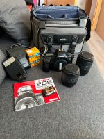 Canon EOS 1000 N mit viel Zubehör inkl. Versand Baden-Württemberg - Erkenbrechtsweiler Vorschau