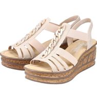 Rieker Plateau Sandalen beige Neu ungetragen Größe 40 Düsseldorf - Garath Vorschau