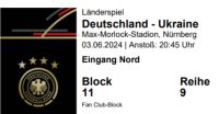Deutschland - Ukraine 03.06 Nürnberg Block 11 Fanblock Hessen - Hanau Vorschau