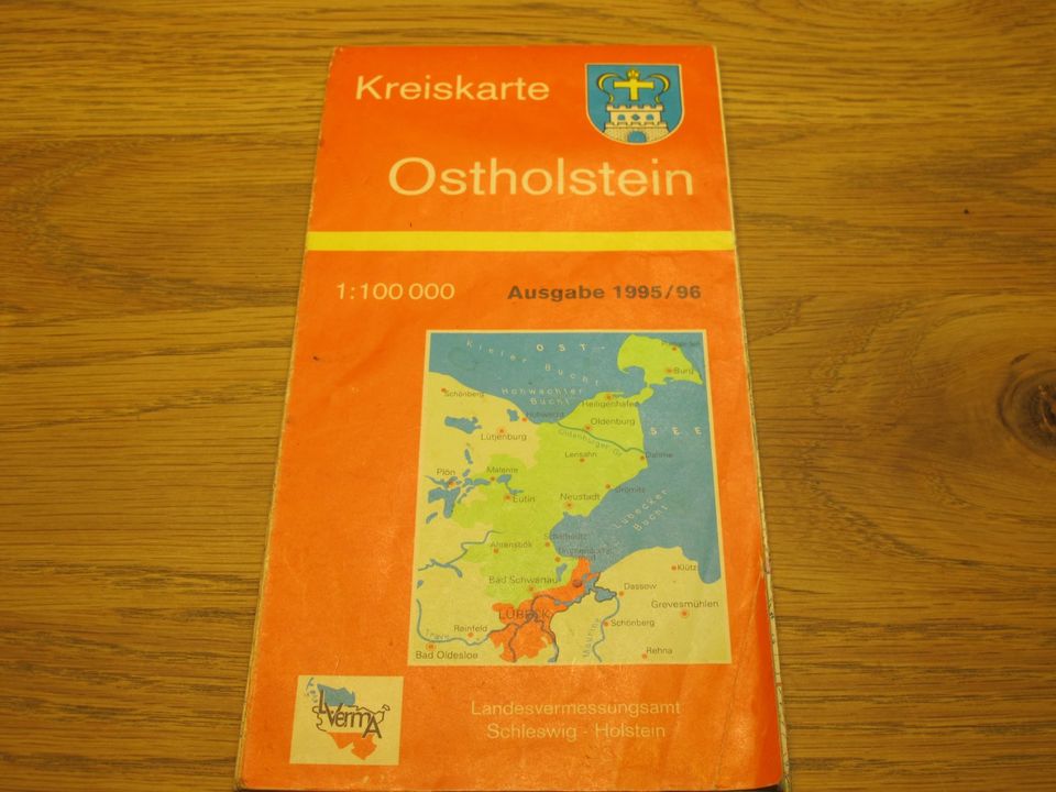 Landkarte Kreiskarte Ostholstein 1995 1996 Schleswig Holstein in Hamburg