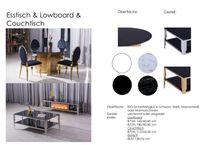 Esstisch & Lowboard & Couchtisch + Glasblage in versch. Farben Bayern - Weilbach Vorschau