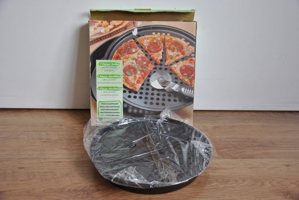 Pizza Pfanne Set Backblech & Backteller Antihaft 32 cm in Vreden