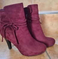 High Heel Stiefelette Gr. 38 bordeaux Bayern - Eichendorf Vorschau