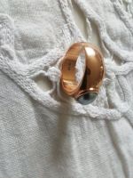 Schwerer 925 Silber Ring, vergoldet, mit Perle besetzt gestempelt Hessen - Hohenstein Vorschau