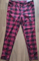 46 Stretch Hose skinny rot schwarz kariert chic Legging Berlin - Treptow Vorschau