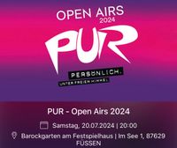 2x PUR Konzerttickets - 20.07.24 um 20:00 Uhr in Füssen Baden-Württemberg - Erolzheim Vorschau