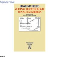 Zur Psychopathologie des Alltagslebens Buch Sigmund Freud München - Sendling-Westpark Vorschau