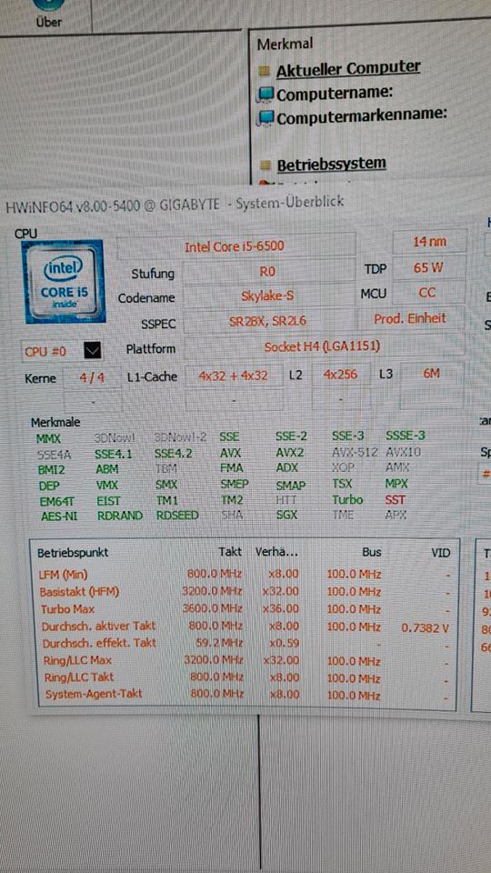 PC Intel i5-6500, 8GB RAM, 120GB SSD HTPC, Miniserver AMD GPU in Iserlohn