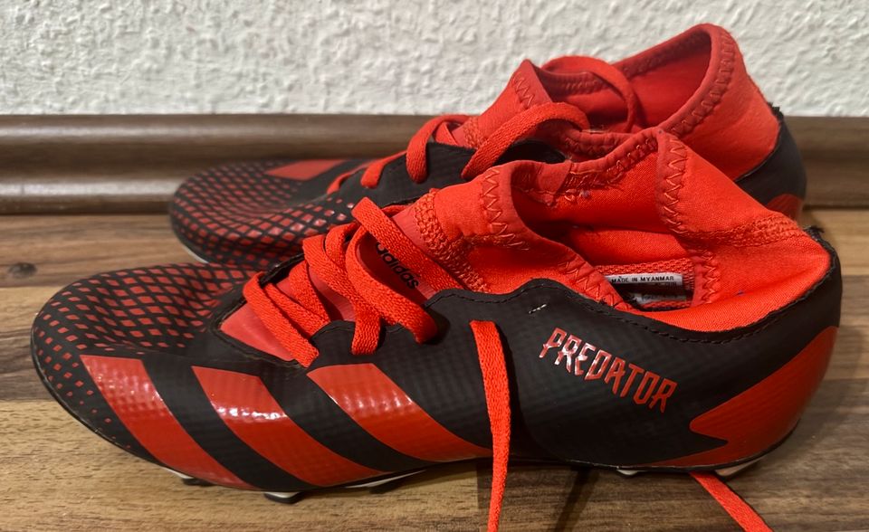 Adidas Predator rot/schwarz Fußball Schuhe Gr. 38 in Nauort