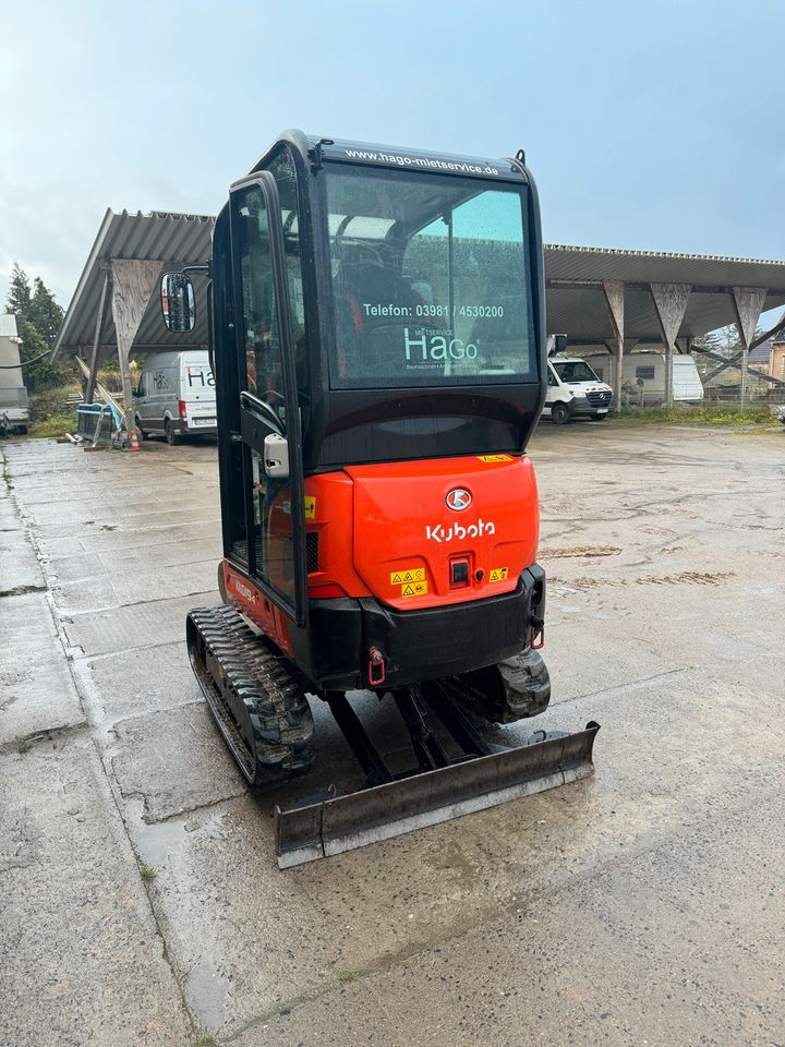 Wir vermieten Minibagger und Bagger z.B. Kubota KX018 / KX019-4 in Neustrelitz