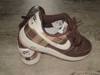 Nike Air Force 1 ~ Gr. 44 ~ braun/karo ~ wenig getragen Nordrhein-Westfalen - Bad Berleburg Vorschau