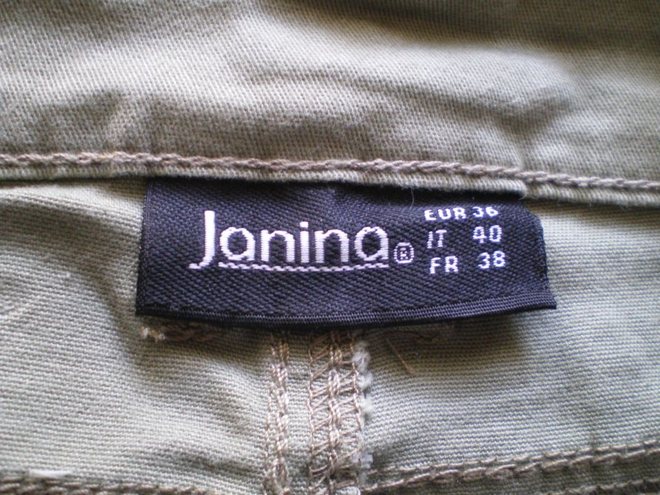 Jeanshose von Janina Gr. 36 grün, gebraucht in Roxel