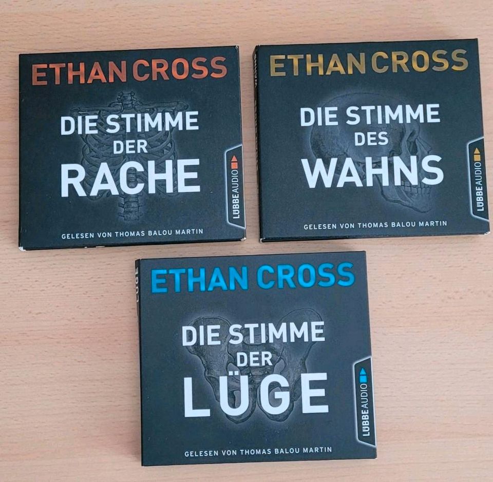 Hörbücher  ETHAN CROSS Teil 2-4 und Spektrum in Frankfurt am Main