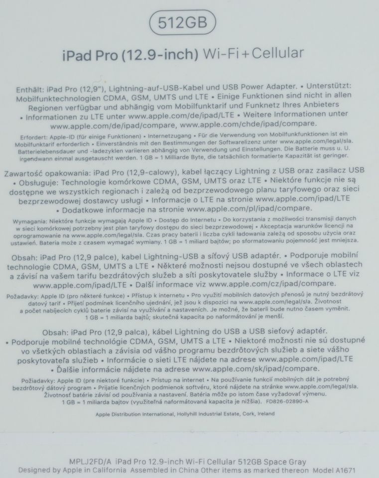 Apple iPad Pro 12.9-inch Wi-Fi Cellular (2. Gen) Space, Zubehör in Berlin