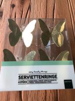 4 Serviettenringe: Depot; Neu:Schmetterling: Gold:  OVP Schleswig-Holstein - Plön  Vorschau