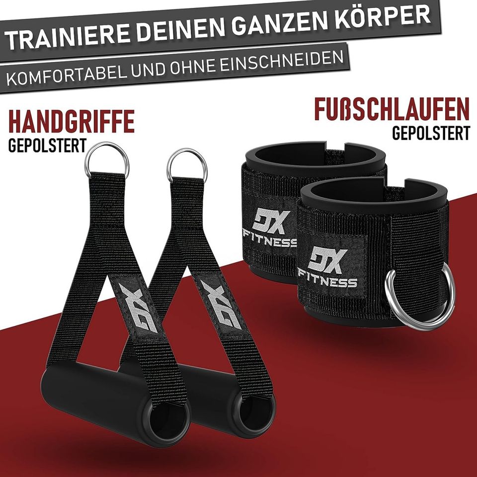 DX Fitness Resistance Bands Widerstandsband Set Gummi Türtrainer in Birkenfeld