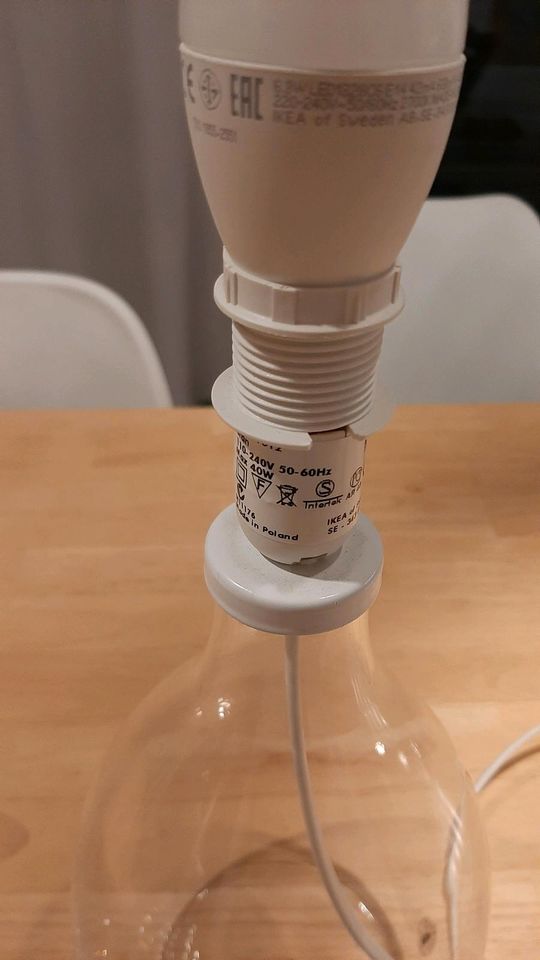 Ikea BRAN Lampenfuß aus Glas f. Tischlampe, Lampensockel in Dußlingen
