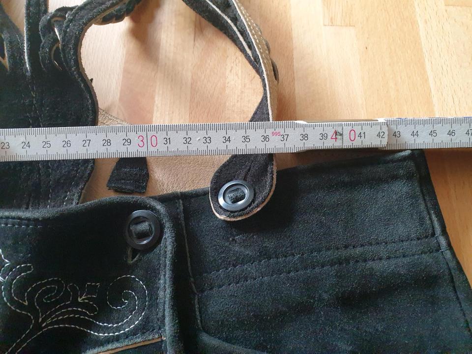 Lederhose, schwarz, Distler-Trachten, 3/4 lang, Oktoberfest, VB in Memmingen