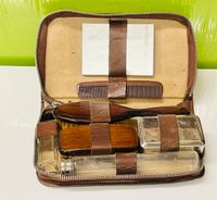 Reise Pflege Set 50 iger/60 iger Jahre in Vintage Leder Tasche Sachsen-Anhalt - Sandersdorf Vorschau