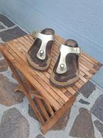 Damen Zehentrenner Birkenstock Gizeh  Gold Gr 40 gebraucht ! Bayern - Regensburg Vorschau