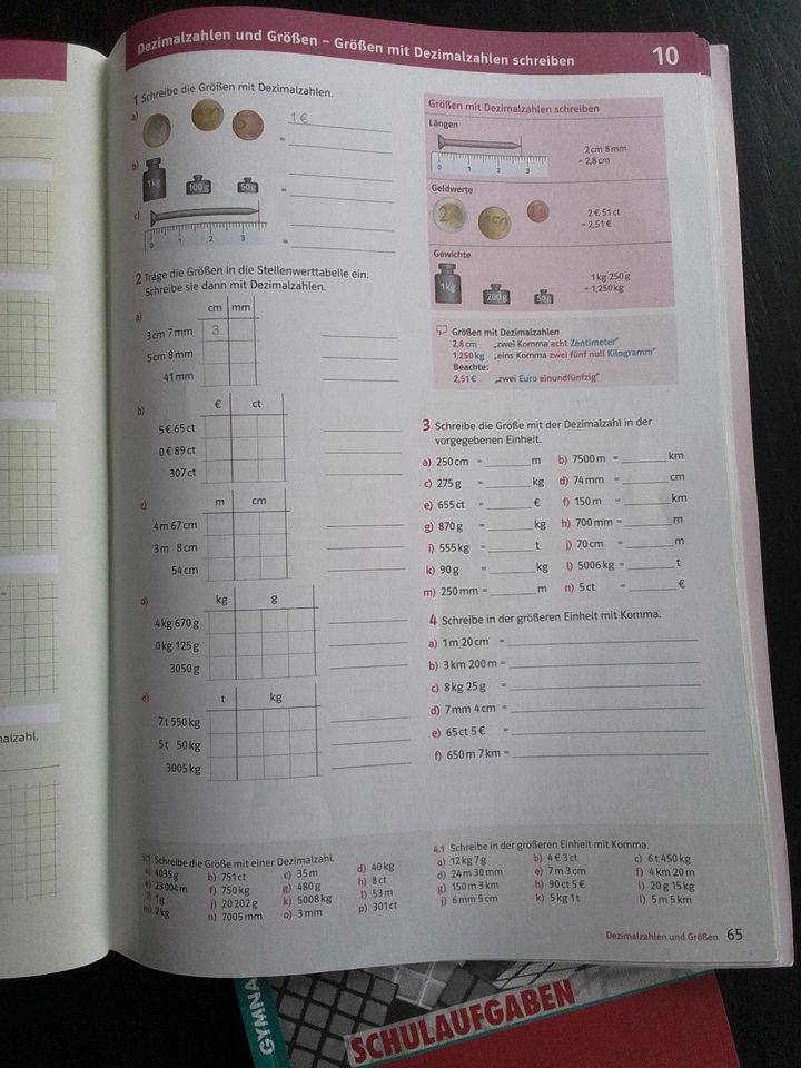 Lernbuch Mathe Englisch 6.7.8. Klasse in München